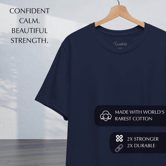 Deep Blue Minimalist T-Shirt by GodHit
