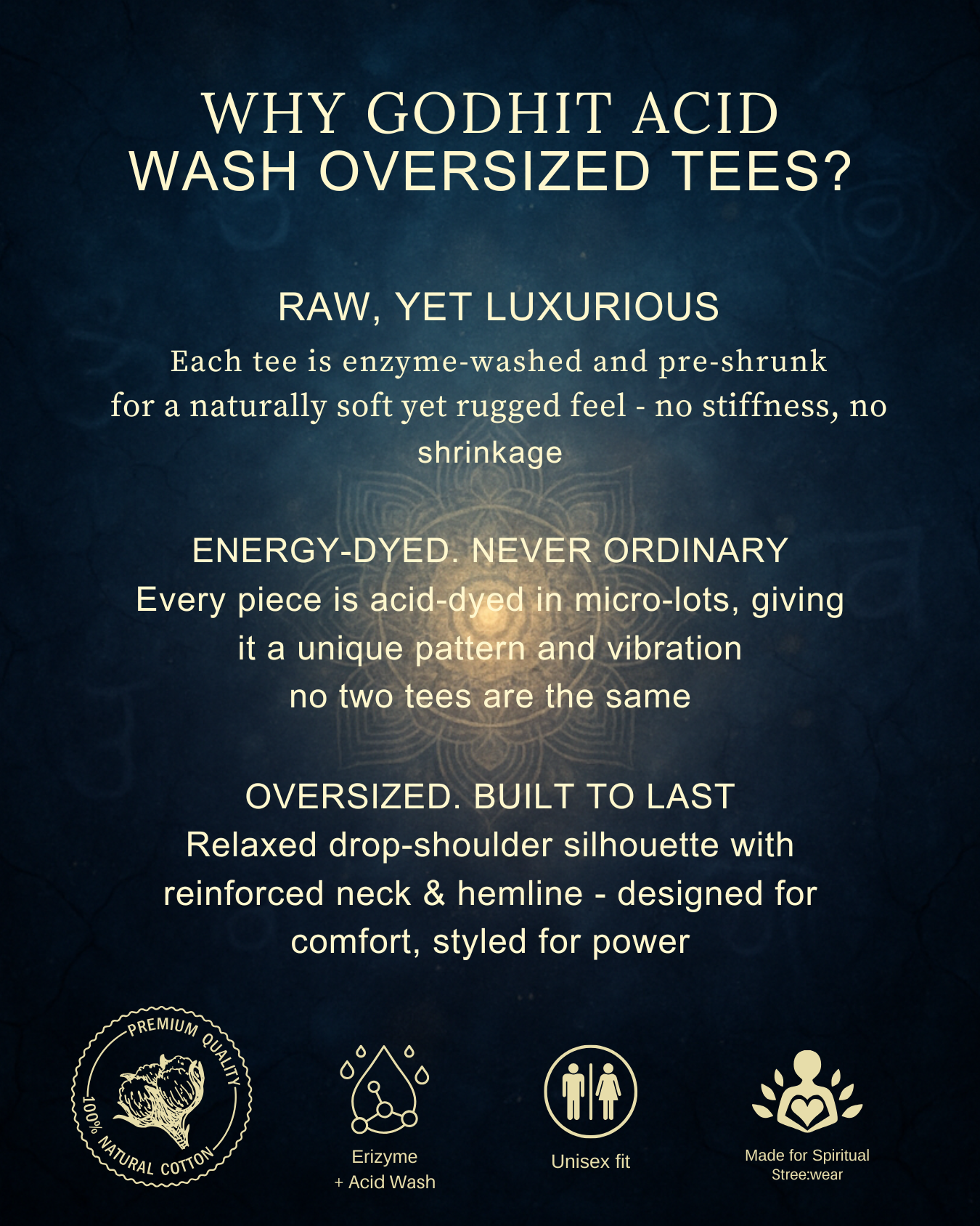 why godhit acid wash oversized tees