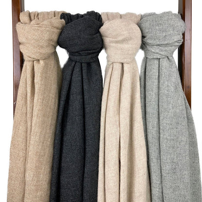 Blush Handloomed Cashmere Scarf - Luxurious Winter Wrap for Men & Women