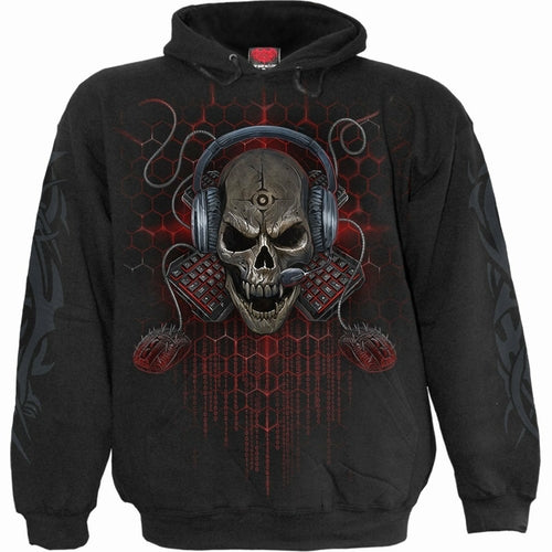 PC Gamer Skull Hoodie - Kids Unisex Gothic Streetwear | Winter Warmth & Style