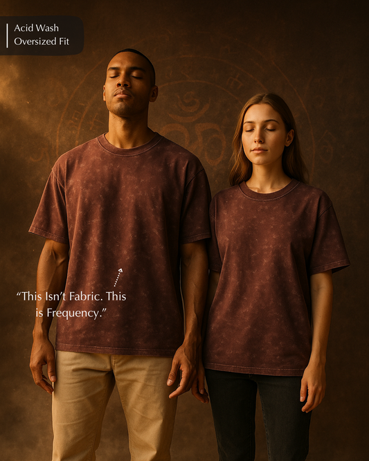 Maroon Acid Wash Oversized T-Shirt for Men & Women – GodHit Spiritual Fashion